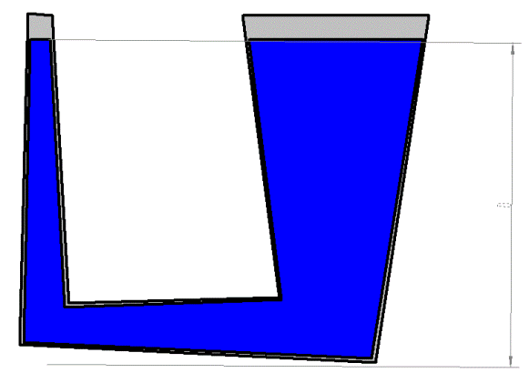 Сообщающийся сосуд с водой