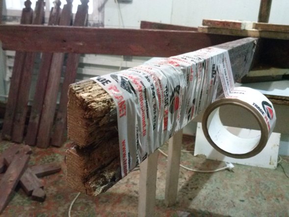 Закрепляем торцы чтобы не развалились раньше времени....