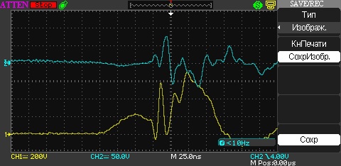 После  разрядника 