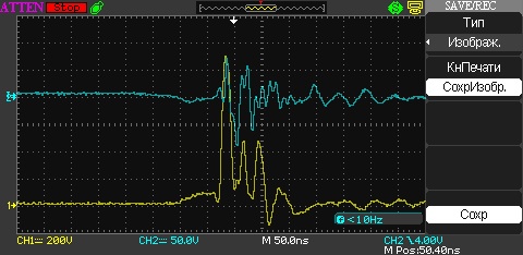 На  витке  внутри  трубки 