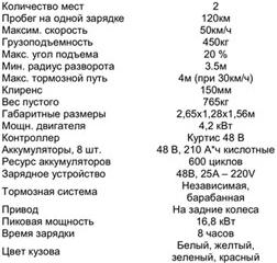 ТТХ  BULL-026F (тормозной путь?! Куртис! )