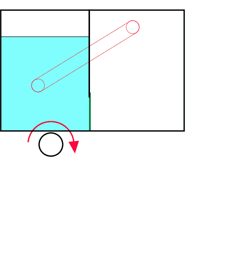 здесь воздух из правой части, находящийся под некоторым давлением, поступить в левую - тогда откроется клапан. Тонкая настройка...