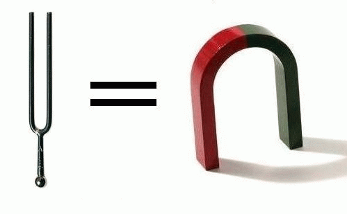 Камертон + магнит                      