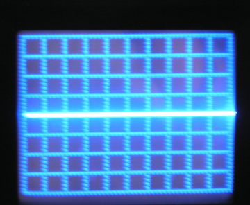 Рисунок 9 (когда напряжение на входе осциллографа равно нулю, точка отсчёта)