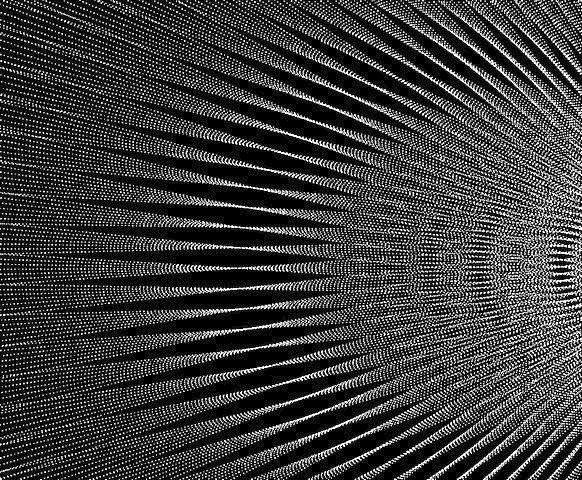 Силовые линии  скрутки увеличено