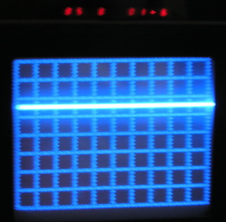 Рисунок 10 (на вход осциллографа подано напряжение питания инвертора, 5В/дел)