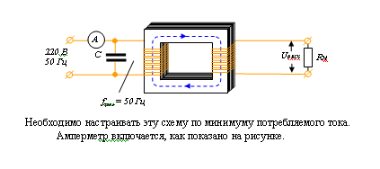 Схема настройки резонанса